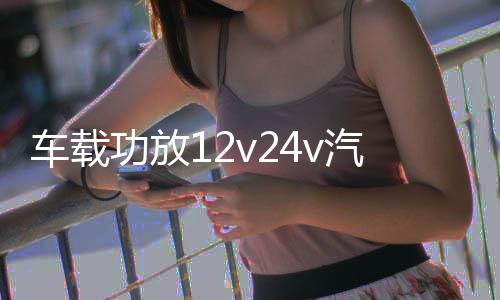 车载功放12v24v汽车音响货车功放4声道大功率四路推喇叭低音炮